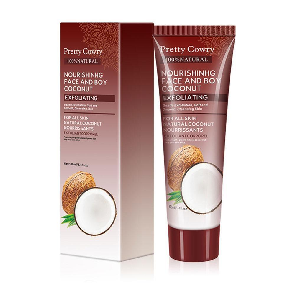 Cucumber Coconut Papaya Facial Exfoliating Gel Cream 100ml Body Cleansing - Swefashionstore
