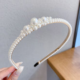 Sen Simple Pearl Thin Headband Hair Accessories Headband - Swefashionstore