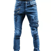 Personalized Trendy Worn Ripped Motorcycle Jeans - Swefashionstore