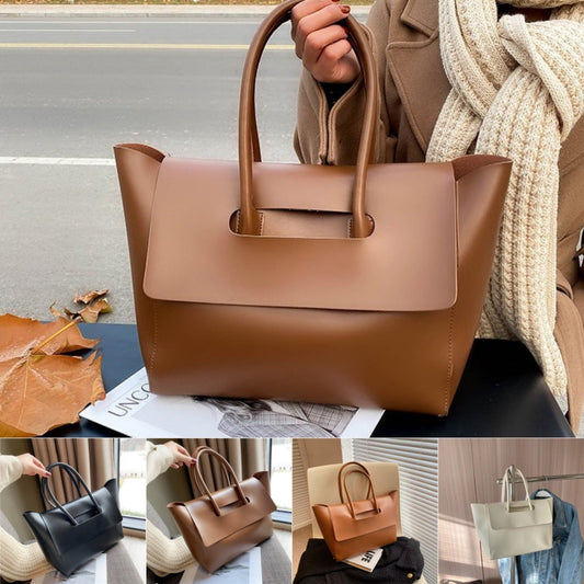 Large capacity shoulder bag in various colors, stylish and high-quality PU material.