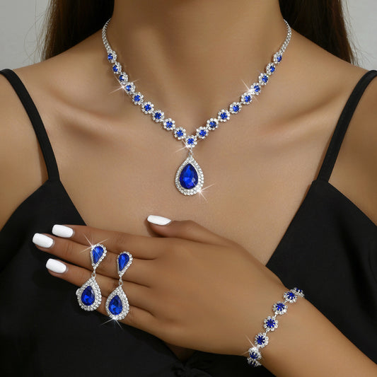 Fashion Jewelry Necklace Bracelet Three-piece Set