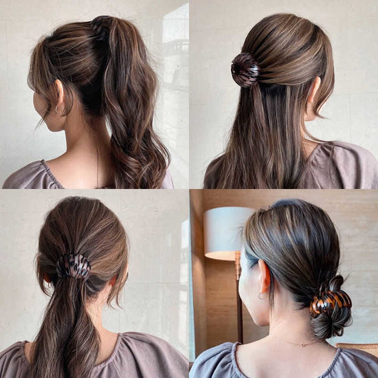 Women Hollow Hair Circle High Horsetail Artifact Fixed Coiler Hairpin Horsetail Headdress Fashion Hair Accessories - Swefashionstore
