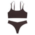 Women Seamless Bra Set Thong Low Waist Panties Wire Free Bra Female Underwear Set - Swefashionstore