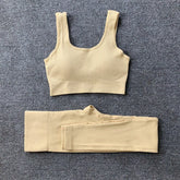 2pcs Thread Yoga SUIT Seamless Bra Lifting High Waist Leggings SET - Swefashionstore