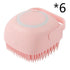 Silicone Dog Bath Massage Gloves Brush Pet Cat Bathroom Cleaning Tool Comb Brush For Dog Can Pour Shampoo Dog Grooming Supplies - Swefashionstore