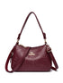Soft Leather Textured Ethnic Style Simple Versatile Large Capacity Shoulder Messenger Bag - Swefashionstore