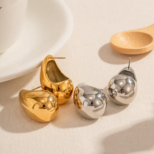 SIMPLE 18K vergoldete Damenmode TEARDROP Ohrringe