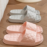Home Slippers With Plaid Design - Swefashionstore