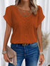 Summer Hollow Out Short-sleeved T-shirt - Swefashionstore
