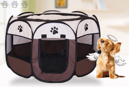 Fast folding octagonal pet fence Great for outdoor dogs