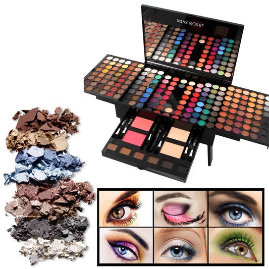 180 Colors Eyes Shadow Blush Set with diverse palette for makeup enthusiasts.
