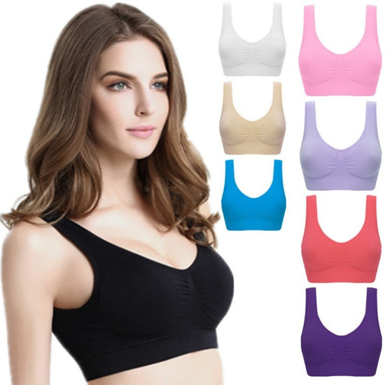 Women YOGA Tank Tops SPORTS Bra Workout Fitness - Swefashionstore