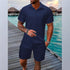 Summer Jacquard Black And White Solid Color Suit - Swefashionstore