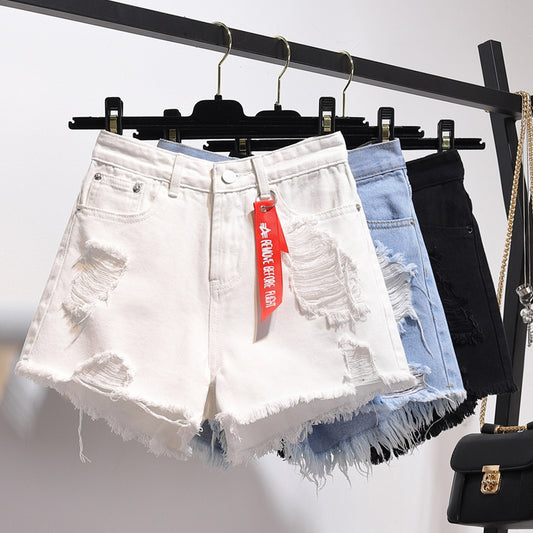 Lockere Denim-Shorts im DÜNNEN STIL