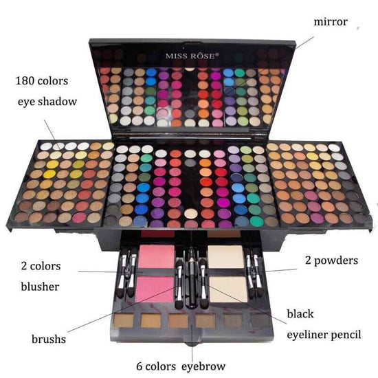 180 Colors Eyes Shadow Blush Set - Ultimate Blush Set for Stunning Makeup Looks - Swefashionstore
