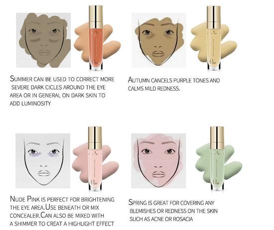Pudaier foundation Professional Moisturizer Face Base MakeUp Long Lasting Convenient Concealer Makeup Cosmetic Concealer - Swefashionstore