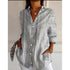 Fashion Casual Shirt Digital Printing Lapel Long Sleeve Shirt - Swefashionstore