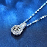 Moissanite S925 Sterling Silver Necklace For Women All-match Niche High Sense - Swefashionstore