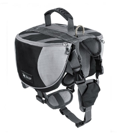 Haustiergeschirr Outdoor mit Rucksack