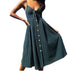 SUMMER Dresses Sleeveless BACKLESS Strap Long Close-fitting - Swefashionstore
