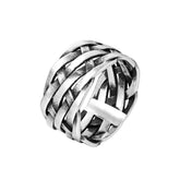 Personalized Retro Woven Extra Wide Ring - Swefashionstore