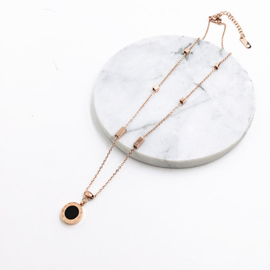 FASHION titanium STEEL plated 18K ROSE GOLD - Swefashionstore