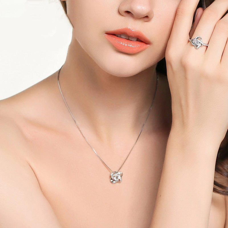 LIMITIERTE EDITION 925 Sterling Silber Halskette für Damen