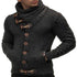Knitted Jacket High Collar with Buttons