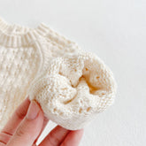 Girl Baby Knitted Hollow Waist Girdle Long Sleeves Harpy Dress Triangle - Swefashionstore