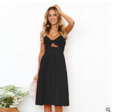 SUMMER Dresses Sleeveless BACKLESS Strap Long Close-fitting - Swefashionstore