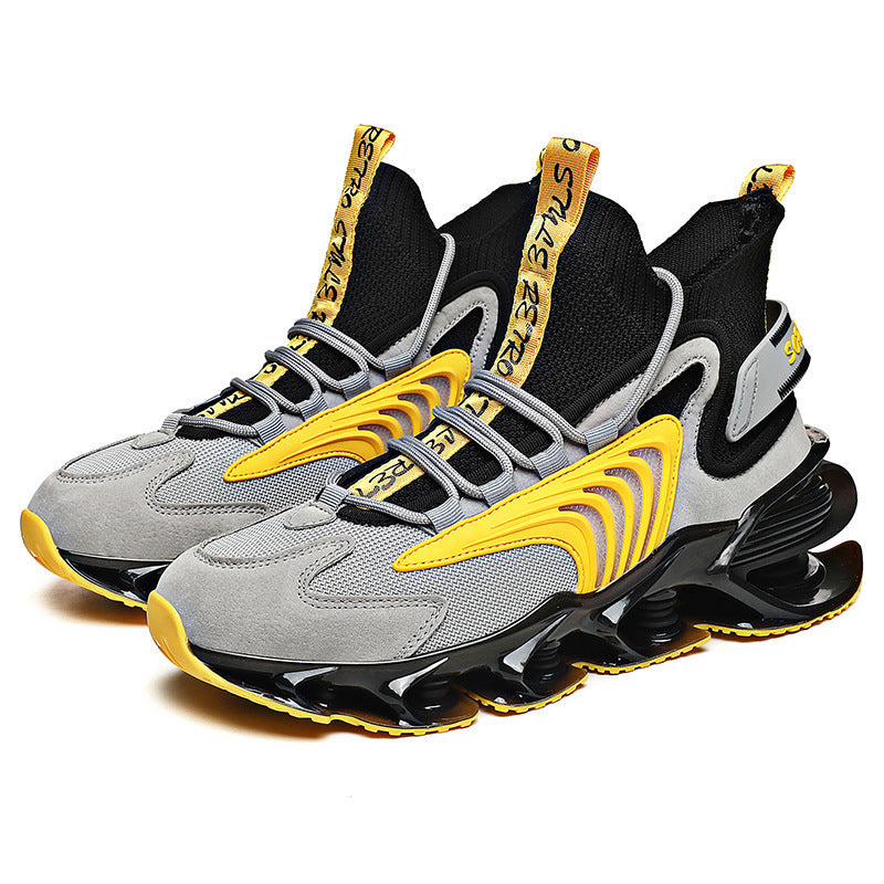 Breathable Fly Woven Mesh High-top Shoes - Swefashionstore