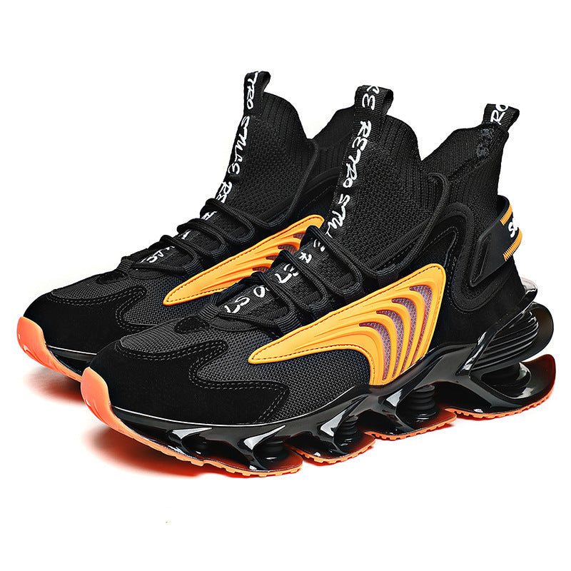 Breathable Fly Woven Mesh High-top Shoes - Swefashionstore