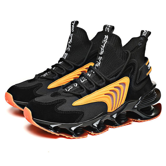 Atmungsaktive Fly Woven Mesh High-Top-Schuhe