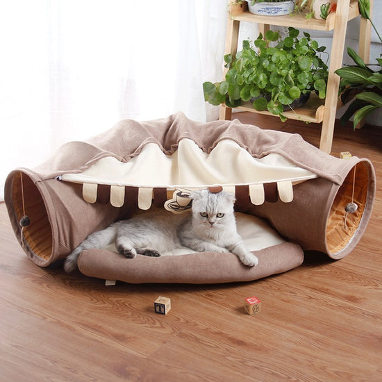 Pet Cats Tunnel Interactive Play Toy - Swefashionstore