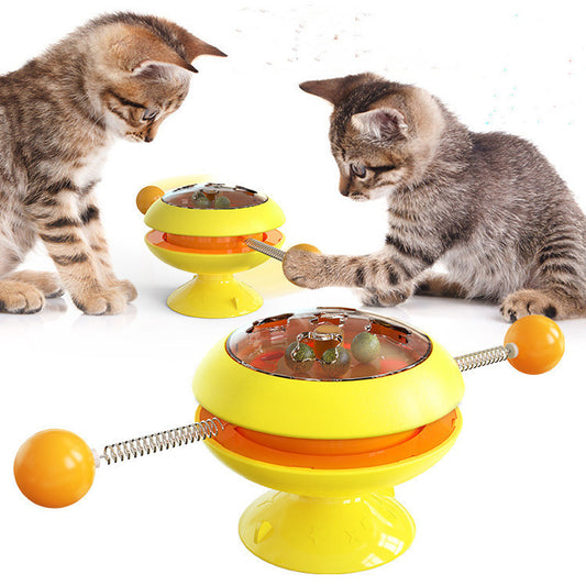 Drehbares Katzenspielzeug mit Katzenminze