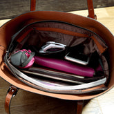 Simple Oil Wax Leather Messenger Shoulder Bags Women&