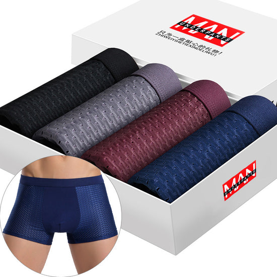 4pcs Lot SKY HERO Mens Panties Boxers Underwear Underpants Male Shorts - Swefashionstore