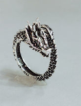 Personalized Retro Domineering Dragon Ring Ring - Swefashionstore