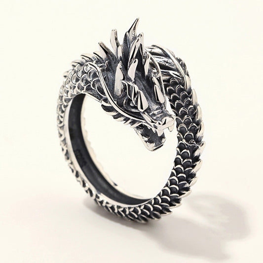 Personalisierter Retro-Dominanz-Drachenring