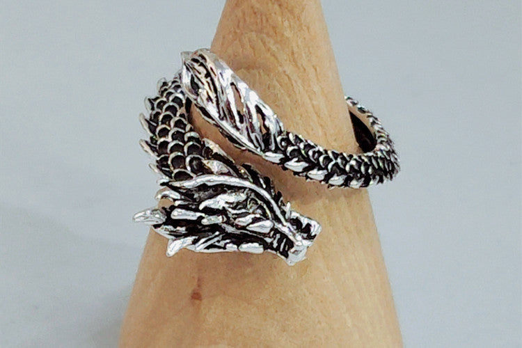 Personalized Retro Domineering Dragon Ring Ring - Swefashionstore
