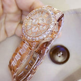 Full Diamond Steel Band Ladies Quartz Watch - Swefashionstore