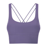 Double Shoulder Strap Shockproof Sports Underwear Women Gather Breathable - Swefashionstore