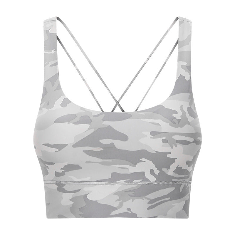 Double Shoulder Strap Shockproof Sports Underwear Women Gather Breathable - Swefashionstore