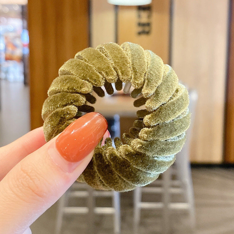Women Hollow Hair Circle High Horsetail Artifact Fixed Coiler Hairpin Horsetail Headdress Fashion Hair Accessories - Swefashionstore