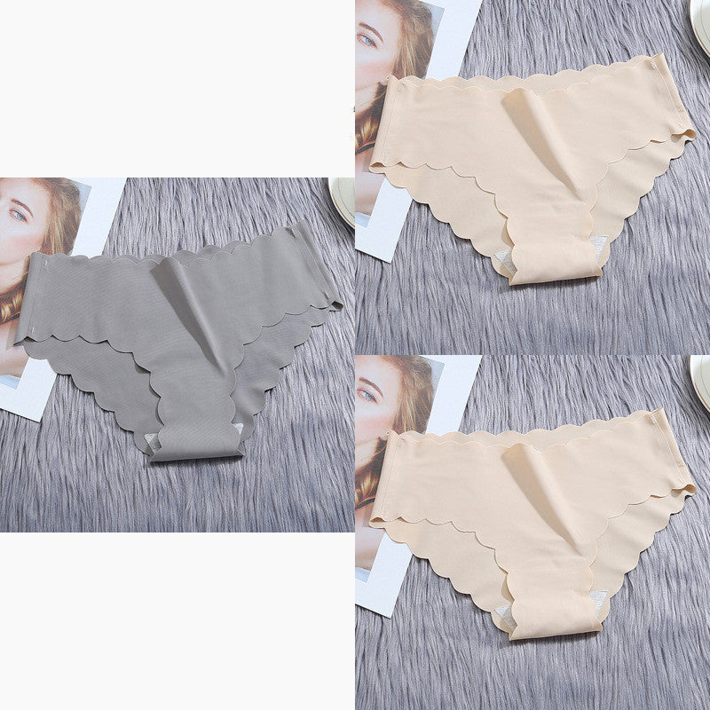 Ruffle Ice Silk Underwear Seamless - Swefashionstore