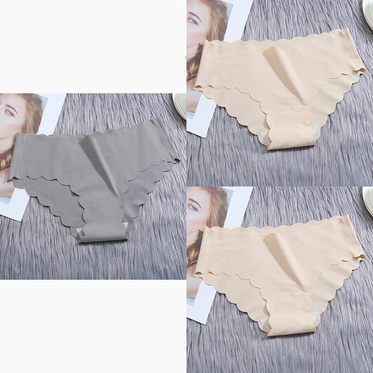 Ruffle Ice Silk Underwear Seamless - Swefashionstore