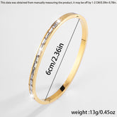New Non-fading Diamond-Embedded Stainless Steel Bracelet For Women - Swefashionstore