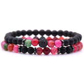 BESTSELLER ZIRCON Bracelet 6mm Natural STONE Beaded - Swefashionstore