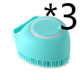 Silicone Dog Bath Massage Gloves Brush Pet Cat Bathroom Cleaning Tool Comb Brush For Dog Can Pour Shampoo Dog Grooming Supplies - Swefashionstore