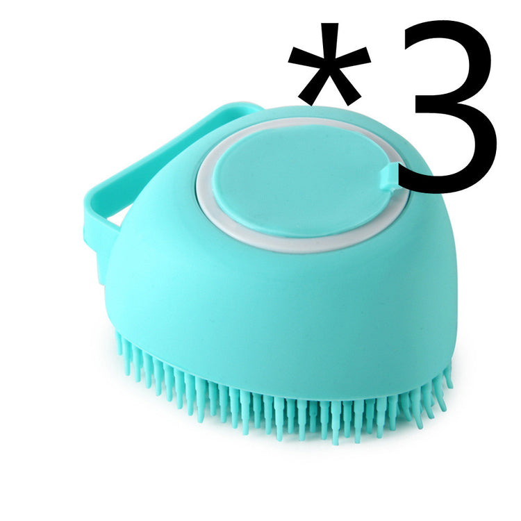 Silicone Dog Bath Massage Gloves Brush Pet Cat Bathroom Cleaning Tool Comb Brush For Dog Can Pour Shampoo Dog Grooming Supplies - Swefashionstore